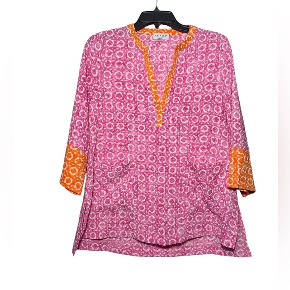 Terra SJ apparel Pink Orange Two Piece Top Size S Bottoms size M - Picture 2 of 15